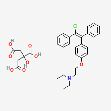 ENCLOMIPHENE CITRATE molecular structure