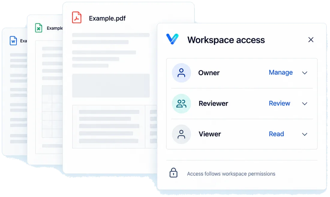 Protected and access-scoped: a designed view of the Veritura workspace